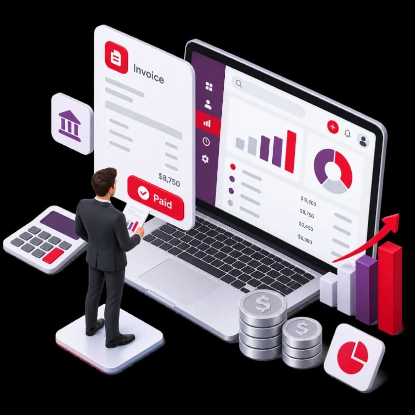 Accounting – minh họa isometric