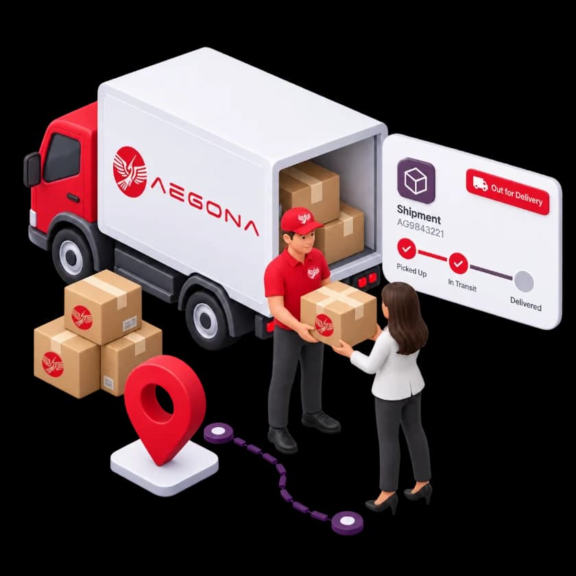 Delivery – minh họa isometric