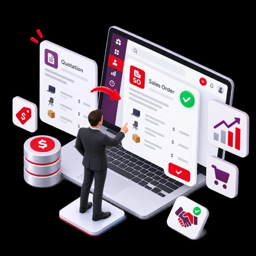 Sales – minh họa isometric